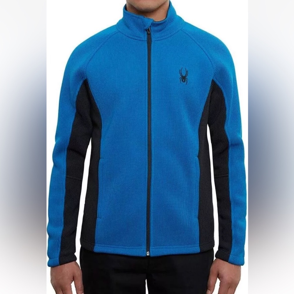 SPYDER youth size XL (18) full zip teal blue jacket